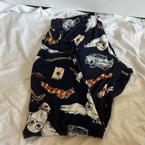 Harry Potter Navy Print Pajama Pants